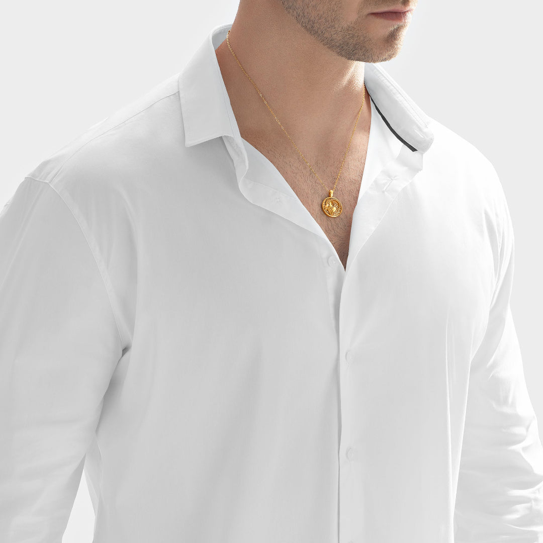 Nebu Gold 24k Gold Aquarius Pendant Male