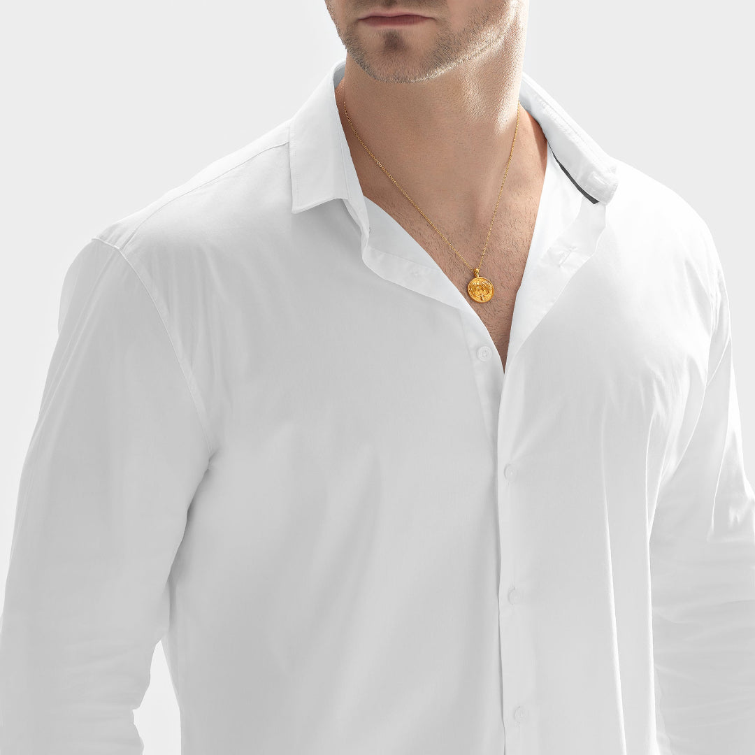 Nebu Gold 24k Gold Gemini Pendant Male