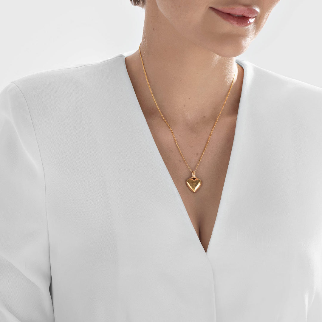 Nebu Gold 24k Gold Sweetheart Pendant Female