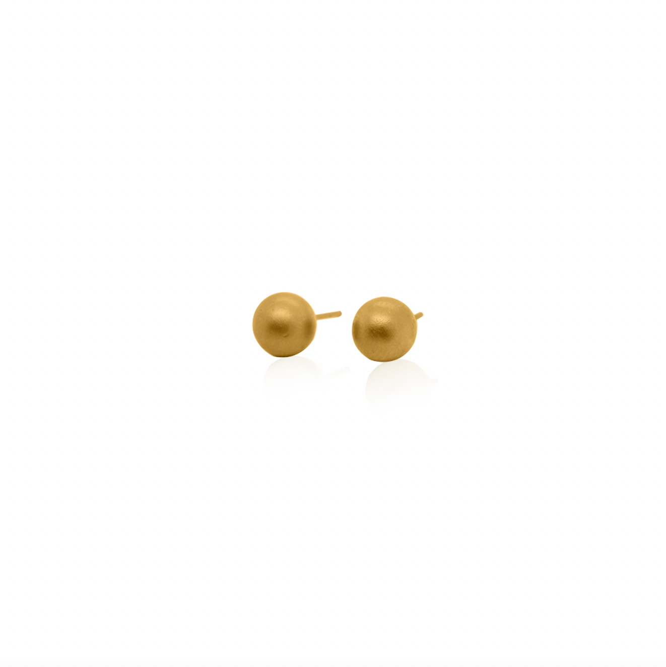 Gold orb earrings