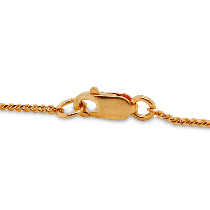 Nebu Gold 22kt Gold Flat Curb Chain Bracelet Clasp