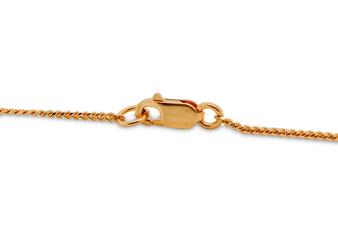 Nebu Gold 22kt Gold Flat Curb Chain Clasp