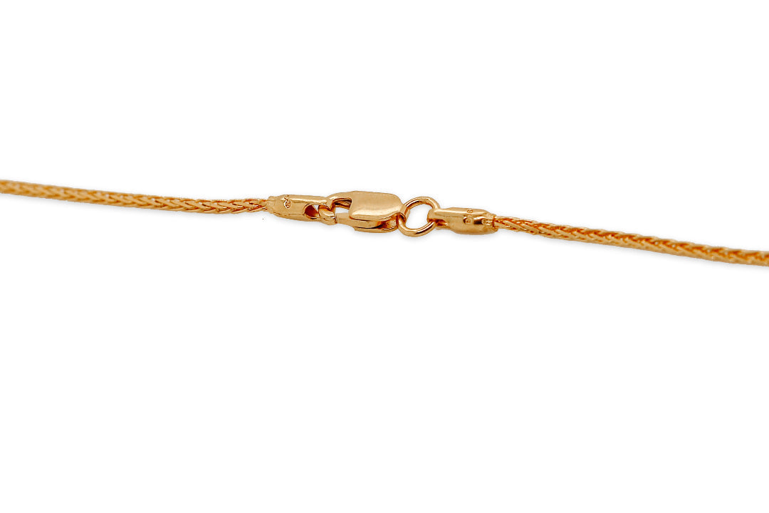 Nebu Gold 22kt Gold Wheat Chain Bracelet Clasp