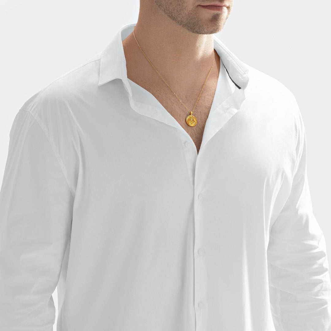 Nebu Gold 24k Gold Aquarius Pendant Male