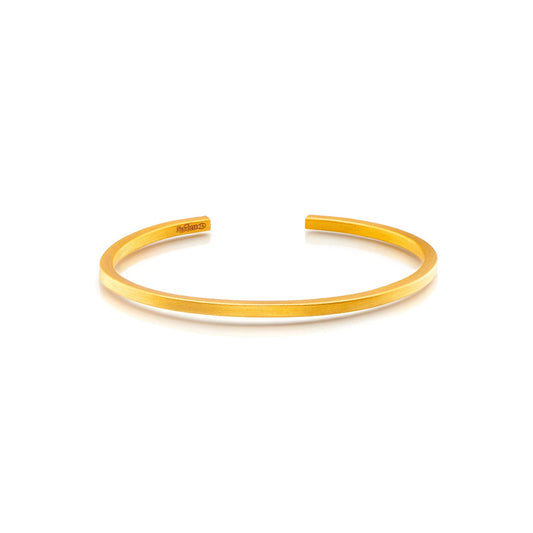 Nebu Gold 24k Gold Bullion Classic Bangle Female Front View