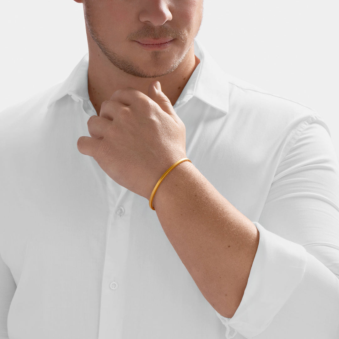 Nebu Gold 24k Gold Bullion Classic Bangle Male