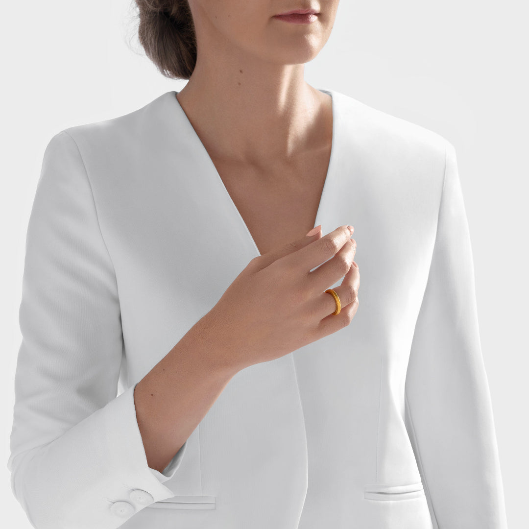 Nebu Gold 24k Gold Bullion Classic Ring Female