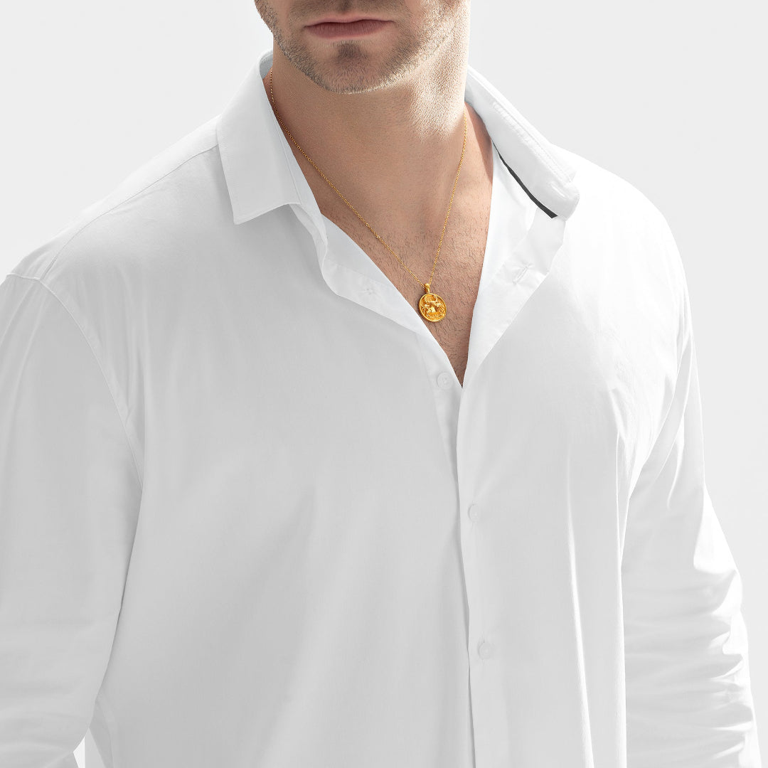 Nebu Gold 24k Gold Cancer Pendant Male