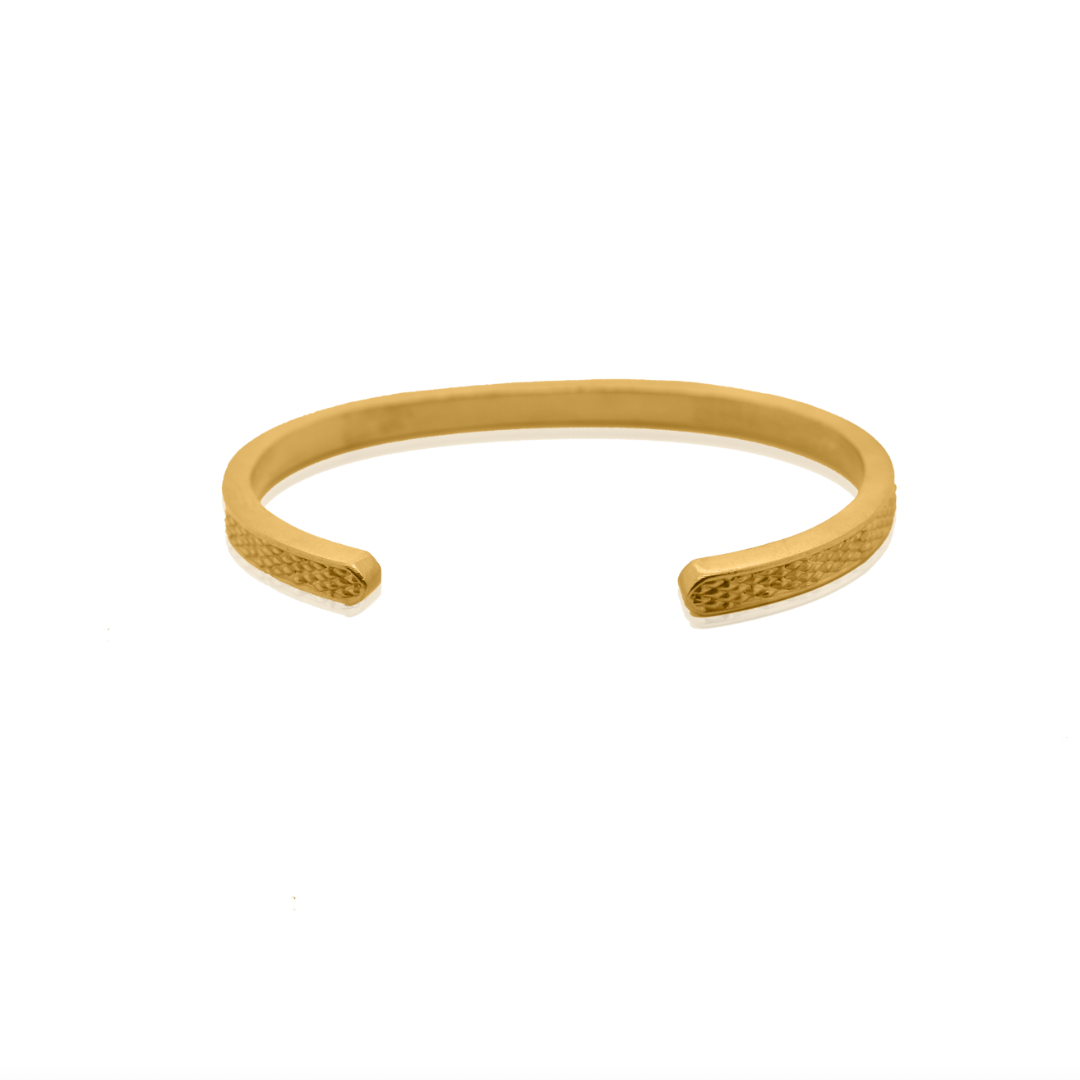 Nebu Gold 24k Gold Embellished Bangle Back View