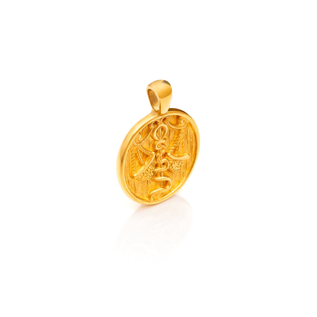 Nebu_Gold_24k_Gold_Libra_Pendant_Side_View