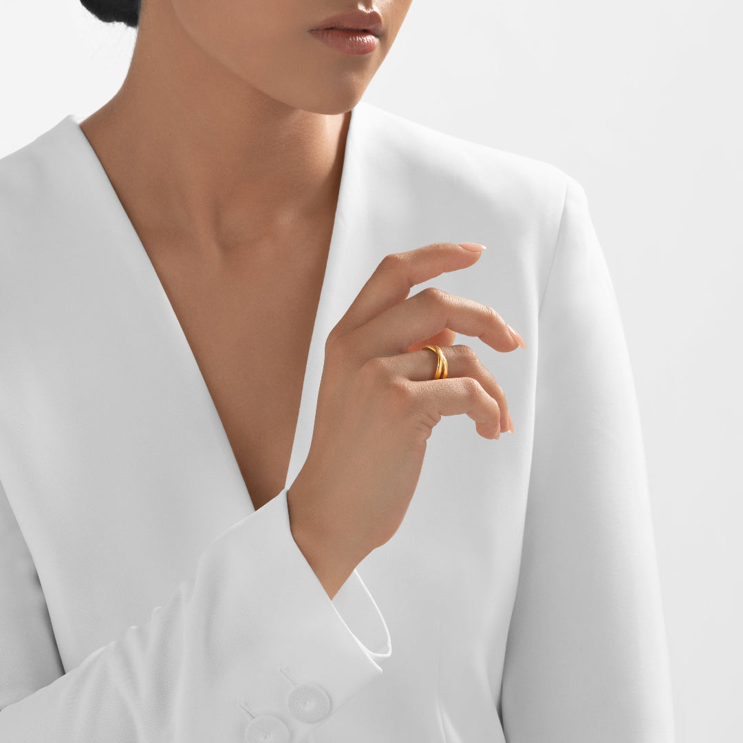 Nebu_Gold_24k_Gold_Modern_Crossover_Ring_Female