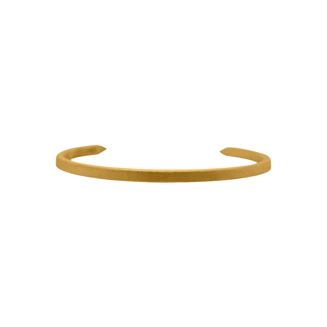 Nebu Gold 24k Gold Pointed Bangle Back View