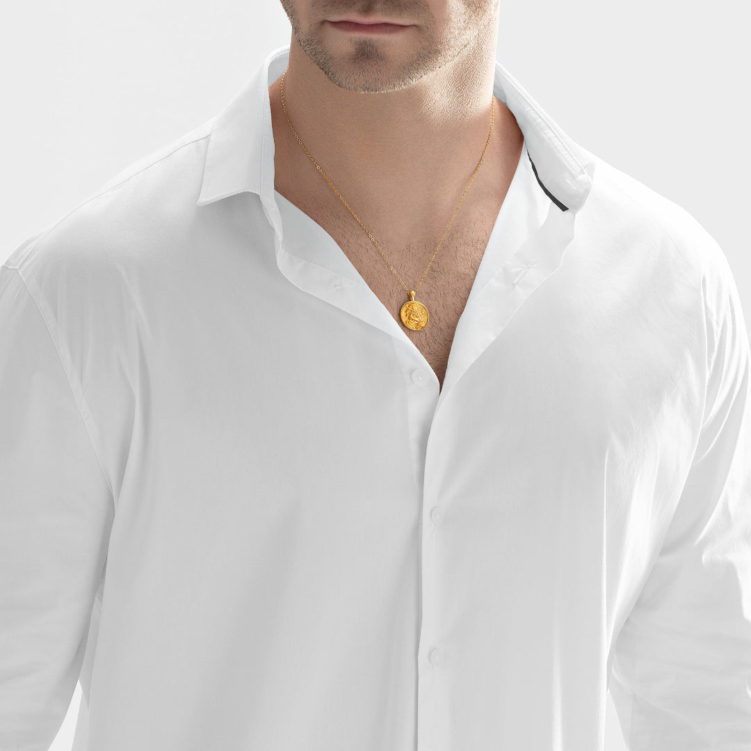 Nebu Gold 24k Gold Sagittarius Pendant Male