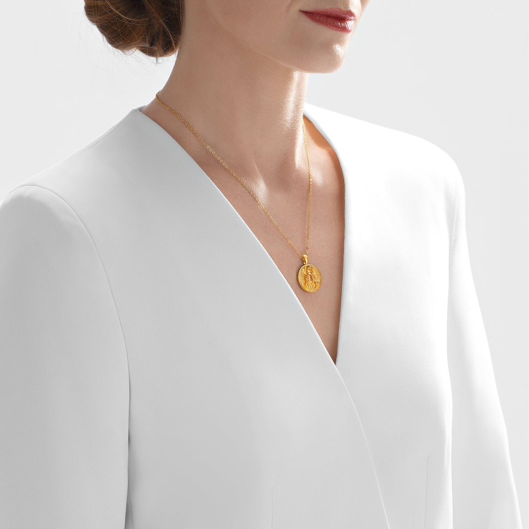 Nebu Gold 24k Gold Scorpio Pendant Female