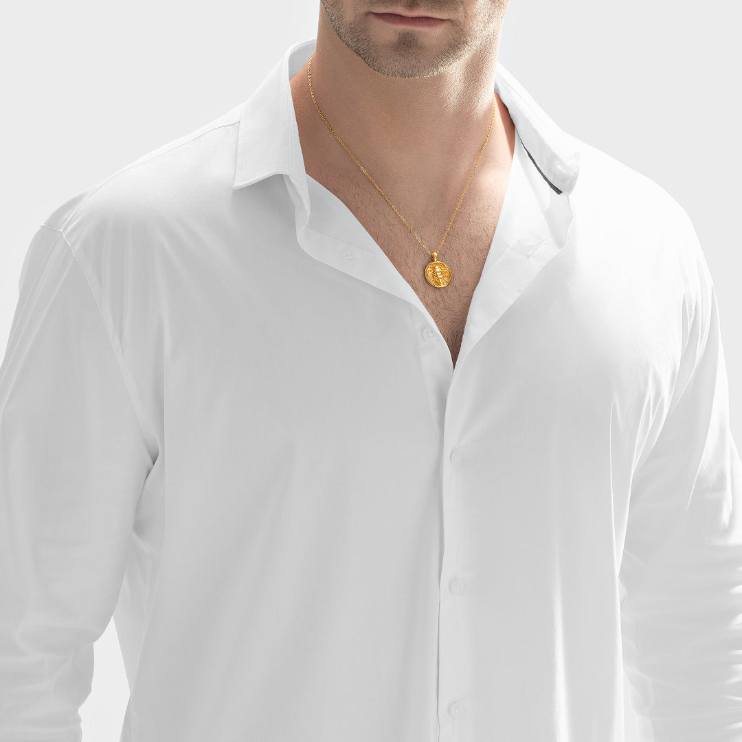 Nebu Gold 24k Gold Taurus Pendant Male