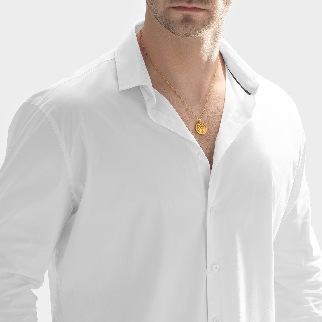 Nebu Gold 24k Gold Virgo Pendant Male