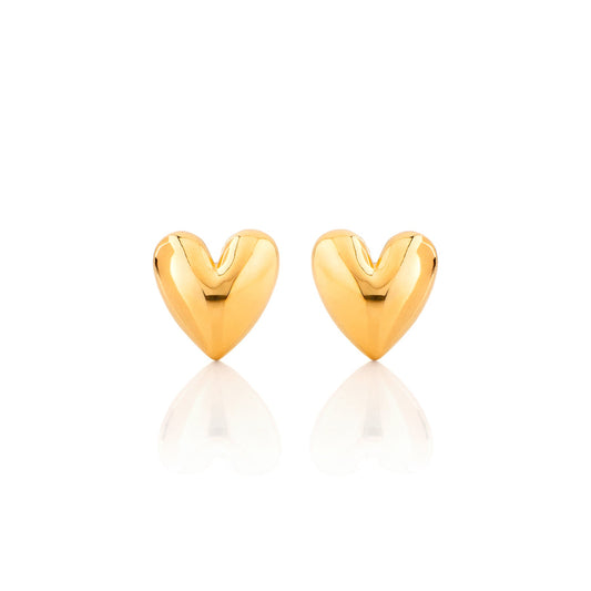 Nebu Gold 24k Gold Sweetheart Earrings View