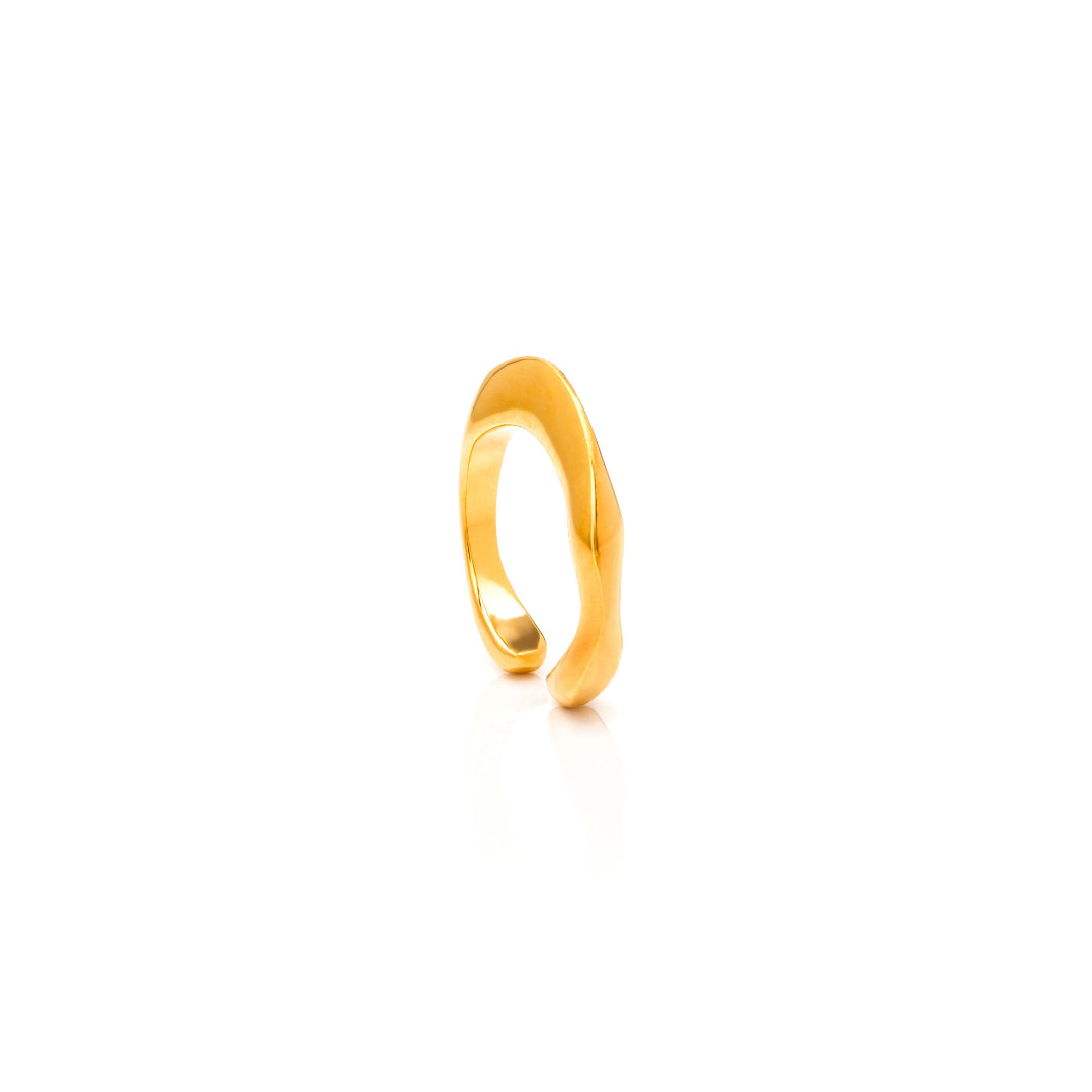 Nebu Gold 24kt Gold Molten Ring Edge