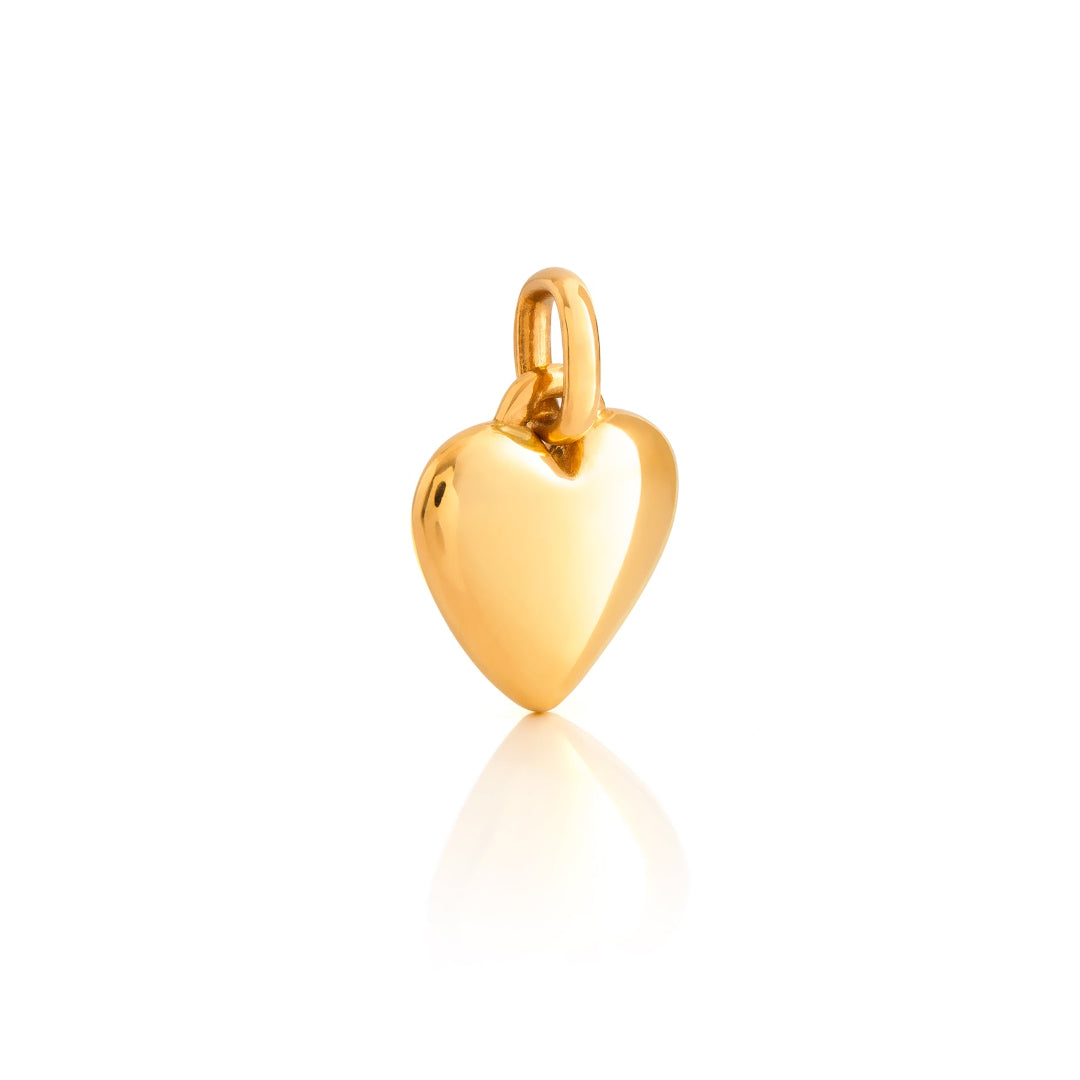 Nebu Gold 24k Gold Sweetheart Pendant Side View